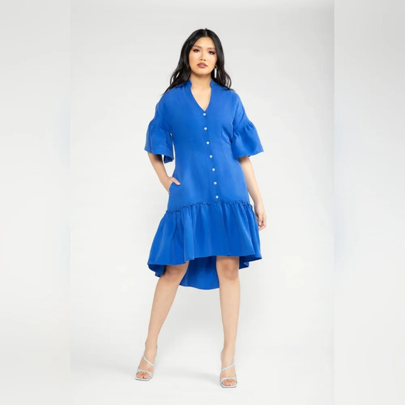 CHLOE KRISTYN,‎ Elizabeth Dress, Cobalt, Size Small - NWT - Picture 1 of 12
